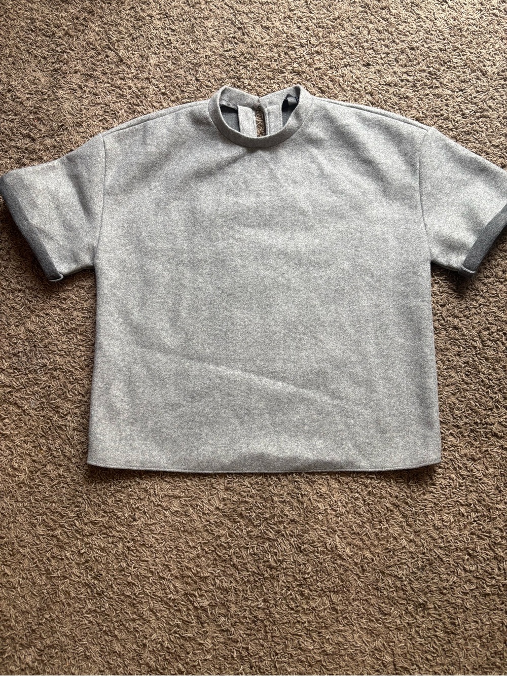 Zara Short Sleeve Top - Light Gray